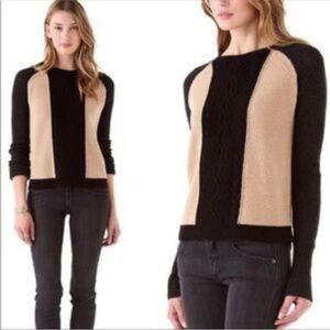 THEORY Caydees B Loryelle Colorblock Sweater Size S
